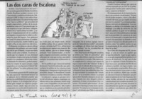 Las Dos caras de Escalona  [artículo].