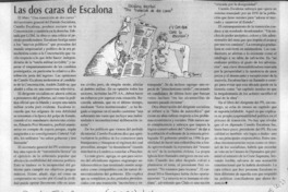 Las Dos caras de Escalona  [artículo].