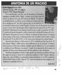 Anatomía de un fracaso  [artículo] Josefa Fush.