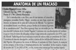 Anatomía de un fracaso  [artículo] Josefa Fush.