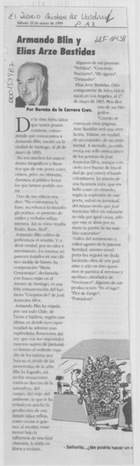 Armando Blin y Elías Arze Bastidas