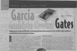 García embiste contra Gates  [artículo] Alexis Jéldrez.