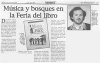 Música y bosques en la Feria del Libro  [artículo].