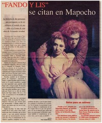 "Fando y Lis" se citan en Mapocho