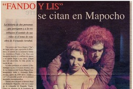"Fando y Lis" se citan en Mapocho