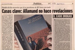 Casos clave, Allamand no hace revelaciones