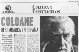 Coloane desembarca en España