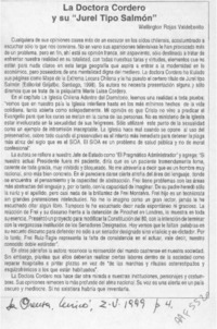 La doctora Cordero y su jurel tipo salmón