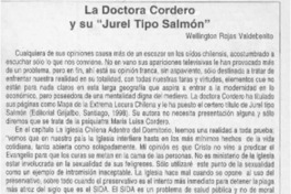 La doctora Cordero y su jurel tipo salmón