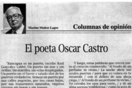 El poeta Oscar Castro
