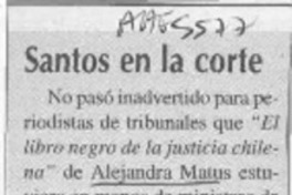 Santos en la corte  [artículo] Curioso.
