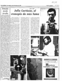 Julio Cortázar, el cronopio de más fama  [artículo].