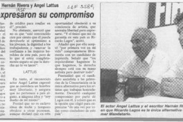 Artistas expresaron su compromiso  [artículo].