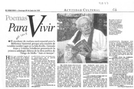 Poemas para vivir  [artículo] José Miguel Izquierdo S.