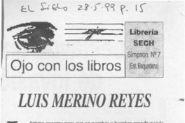 Luis Merino Reyes  [artículo] Juvenal Ayala.