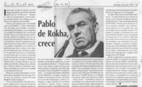 Pablo de Rokha, crece  [artículo] Alejandro Lavquen.