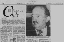 El pago de Chile  [artículo] Yenny Cáceres.