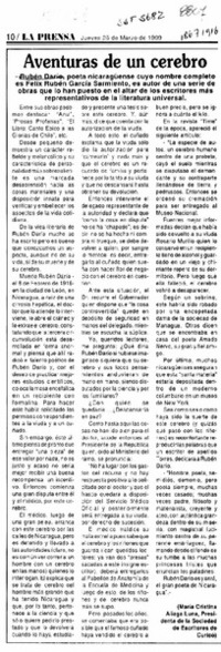 Aventuras de un cerebro  [artículo] María Cristina Aliaga Luna.