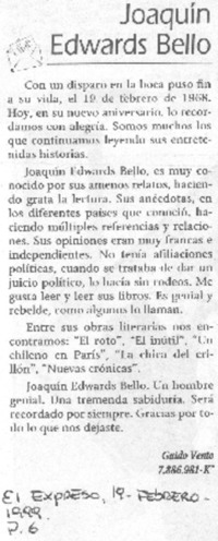 Joaquín Edwards Bello