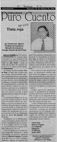 Tinta roja  [artículo] Tomás Soto Aguirre.