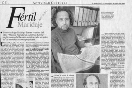 Fértil maridaje  [artículo] Víctor M. Mandujano.