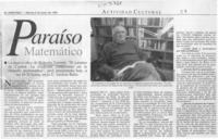 Paraíso matemático  [artículo].