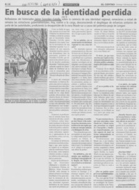 En busca de la identidad perdida