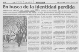 En busca de la identidad perdida