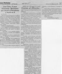 Juan Gana, el gran victoriense normalista que abrazó el periodismo y murió en él  [artículo] Enrique Ramírez Capello.