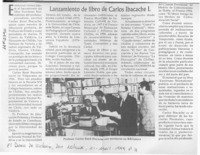 Lanzamiento de libro de Carlos Ibacache I.  [artículo] .
