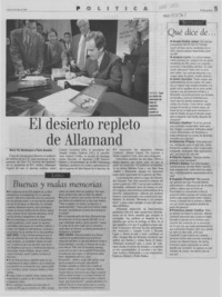 El desierto repleto de Allamand