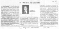 La "travesía del desierto"
