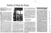 Sufrir el mal de París