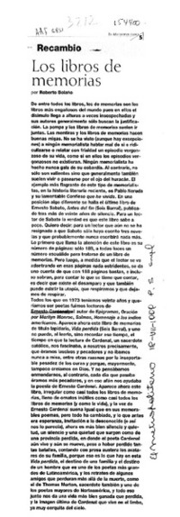 Los libros de memorias