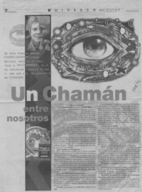 Un chamán entre nosotros  [artículo] María Paz Valcárcel.