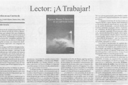 ¡Lector, a trabajar!