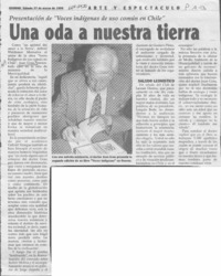 Una oda a nuestra tierra  [artículo].