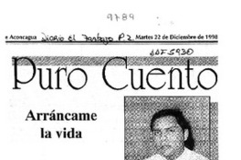 Arráncame la vida  [artículo] Tomás Soto Aguirre.