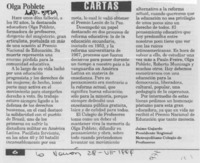 Olga Poblete  [artículo] Jaime Gajardo.