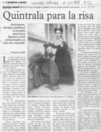 Quintrala para la risa  [artículo] Marcela de Pablo.