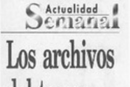 Los Archivos del terror  [artículo].