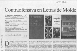 Contraofensiva en letras de molde  [artículo] Francisco José Folch.