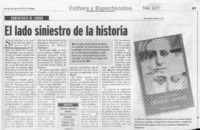 El lado siniestro de la historia  [artículo] Rodolfo Arenas R.