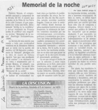 Memorial de la noche