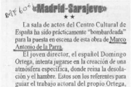 "Madrid-Sarajevo"  [artículo] Carola Oyarzún L.