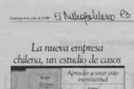 La Nueva empresa chilena, un estudio de casos  [artículo].