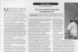"En cualquier esquina de Brooklyn"  [artículo] Eduardo Guerrero del Río.