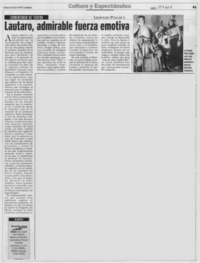 Lautaro, admirable fuerza emotiva