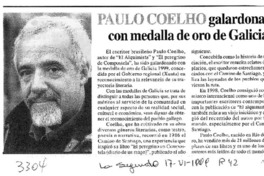 Paulo Coelho galardonado con medalla de oro de Galicia  [artículo].