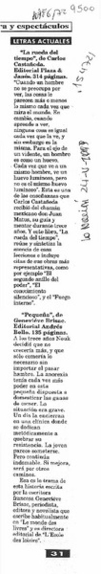 "La Rueda del tiempo"  [artículo].